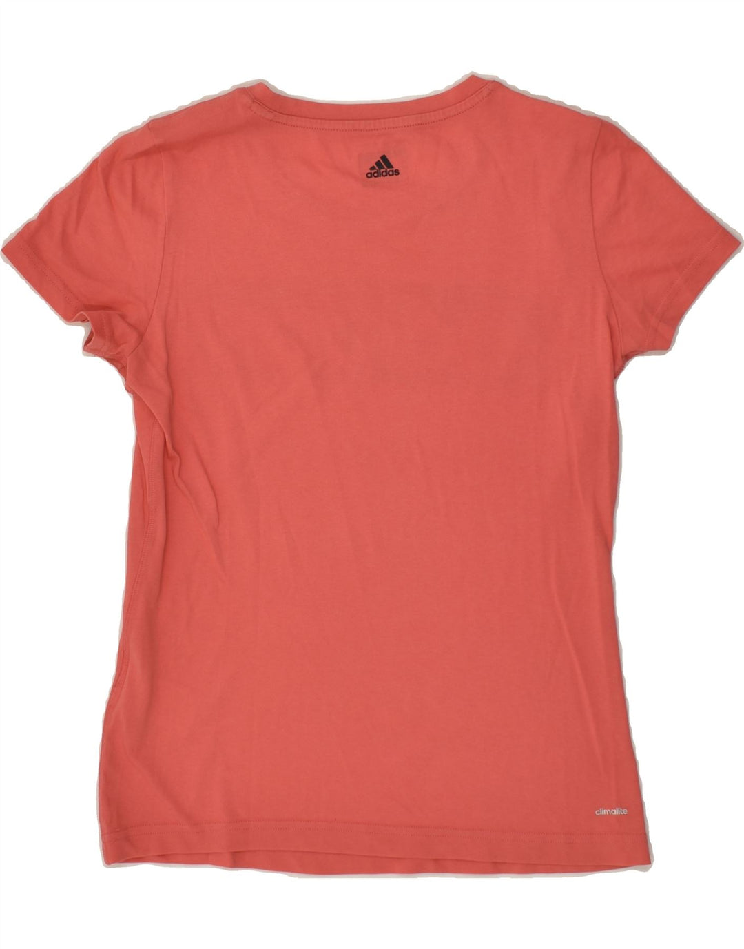 ADIDAS Womens Climalite Graphic T-Shirt Top UK 8/10 Small Pink Cotton | Vintage Adidas | Thrift | Second-Hand Adidas | Used Clothing | Messina Hembry 