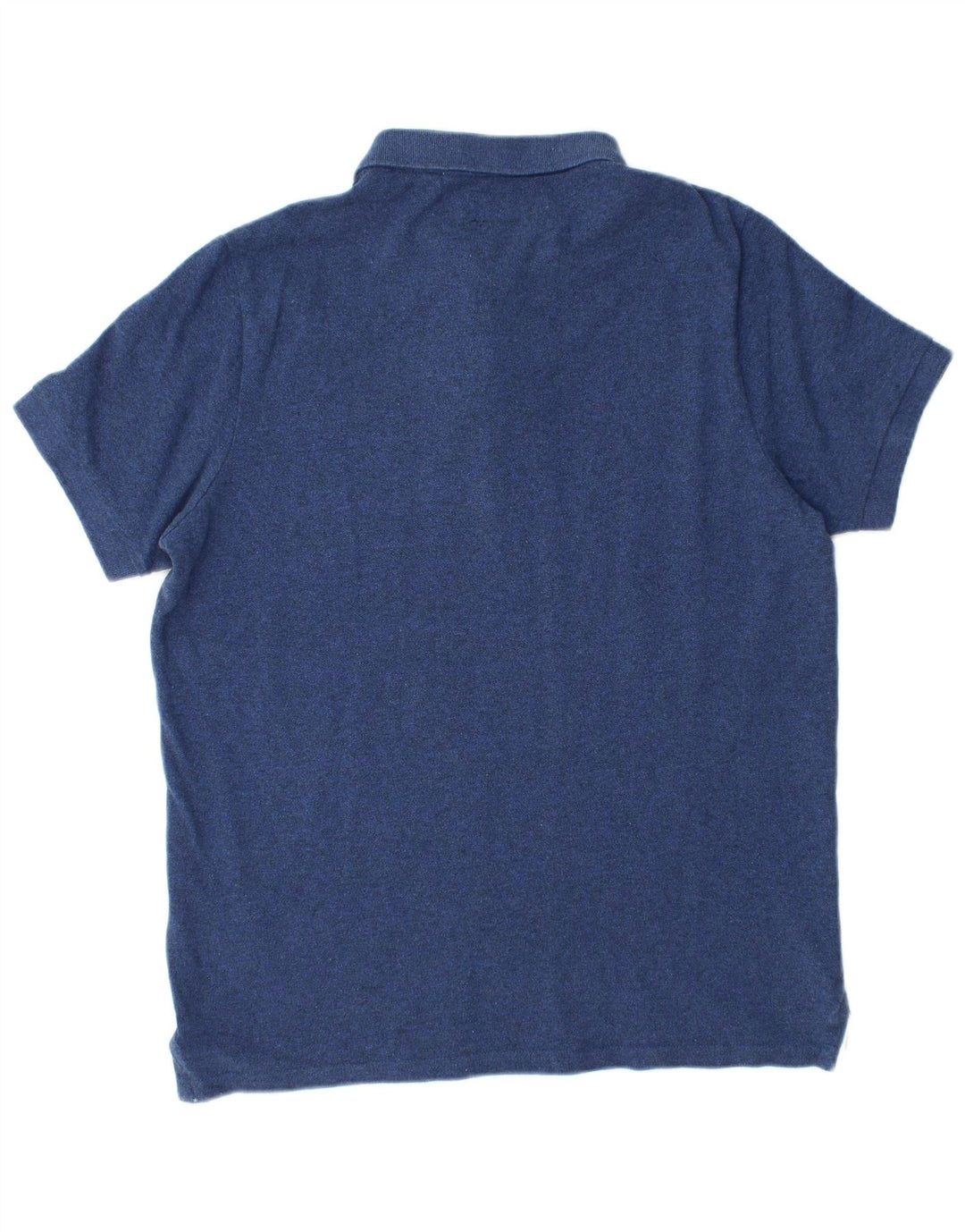 Superdry Mens Polo Shirt Large Navy Blue Cotton