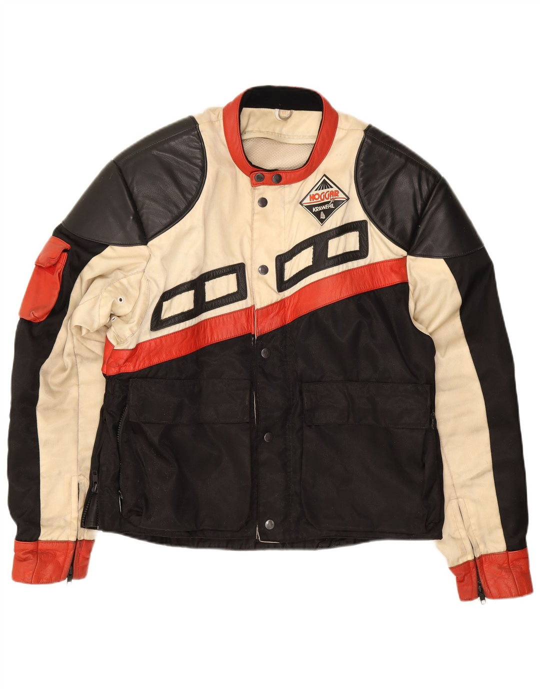 Krawehl Mens Racer Jacket UK 38 Medium Black Colourblock