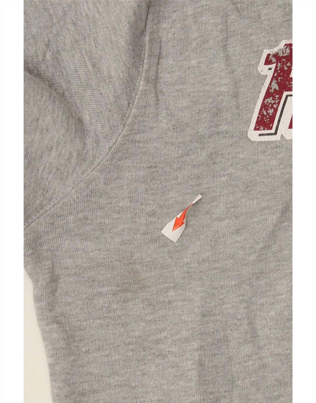 Hard Rock Cafe Herre Bruxelles Distressed Hoodie Jumper Medium Grey Flecked
