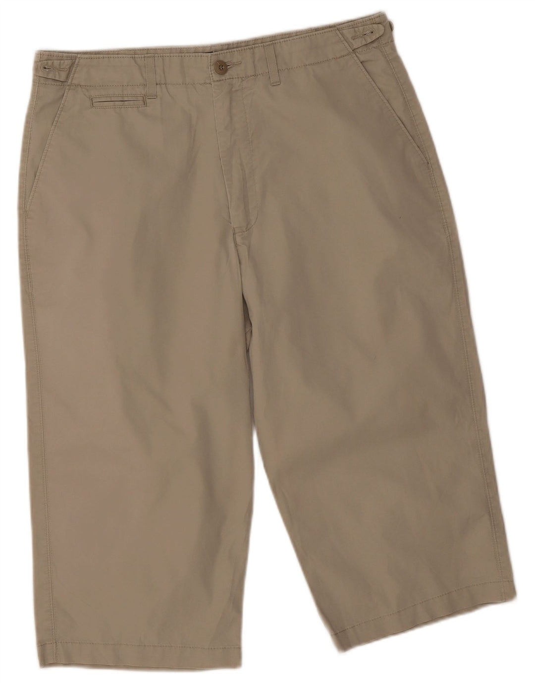 Marks & Spencer Mens Blue Harbour Bermuda Shorts W34 Large Beige Cotton