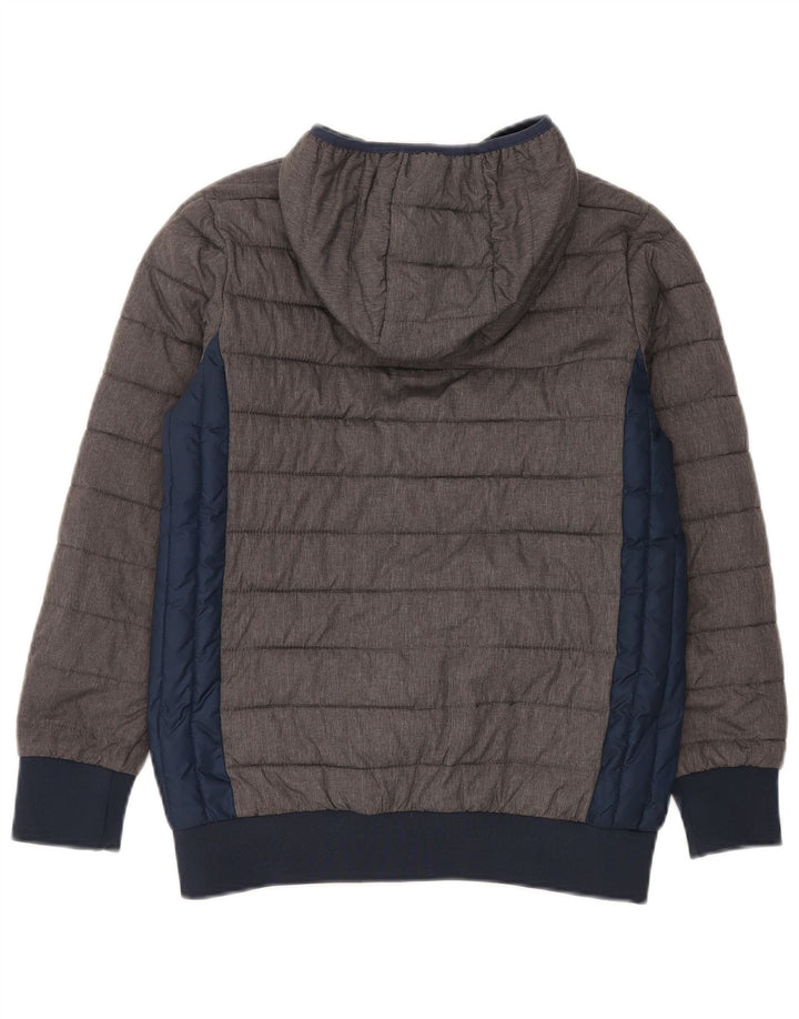 Ellesse Boys Polstret hættejakke 12-13 år Grå Colourblock Nylon