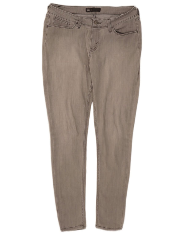 Levi's skinny jeans med lav talje til kvinder W31 L30 grå bomuld