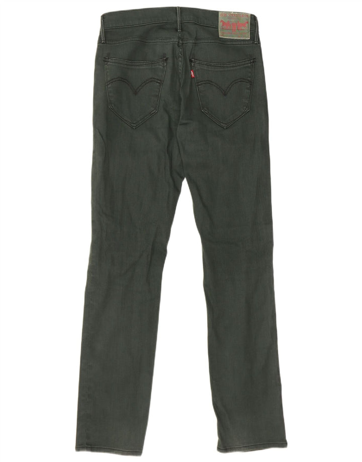Damskie jeansy Levi's 511 Slim W29 L32 Zielona bawełna