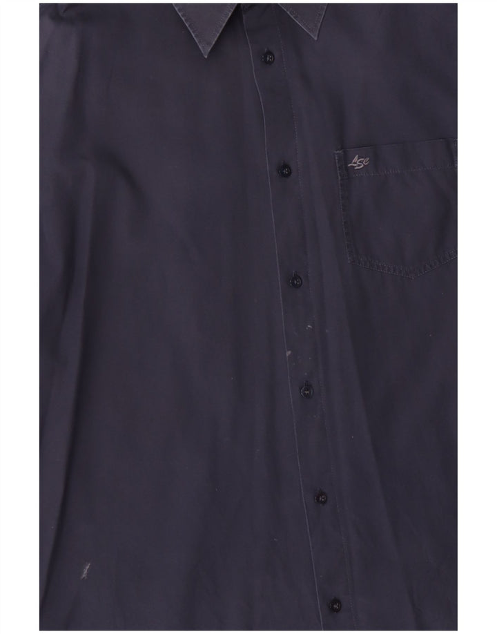 Levi's Mens Shirt Large Navy Blue Cotton