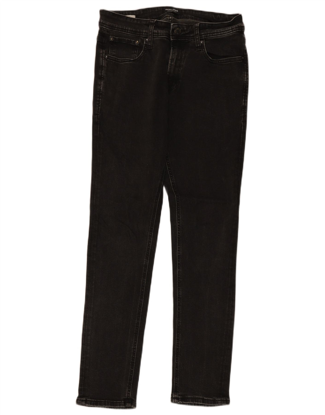 Jack & Jones Mens Slim Jeans W30 L30 Grey Cotton