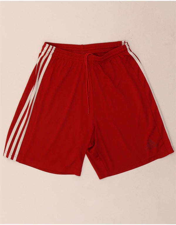 Adidas Mens Climalite Sport Shorts Medium  Red Polyester