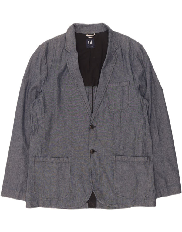 Gap Mens 2 Button Blazer Jacket UK 42 XL Navy Blue Cotton