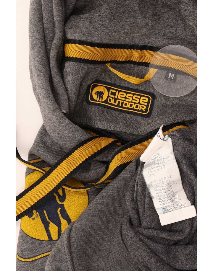 Ciesse Piumini Mens Graphic Hoodie Jumper Medium Grey Cotton