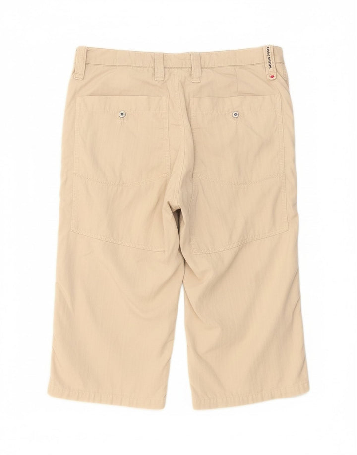 THINK PINK Mens Bermuda Shorts IT 50 Large W34  Beige Cotton