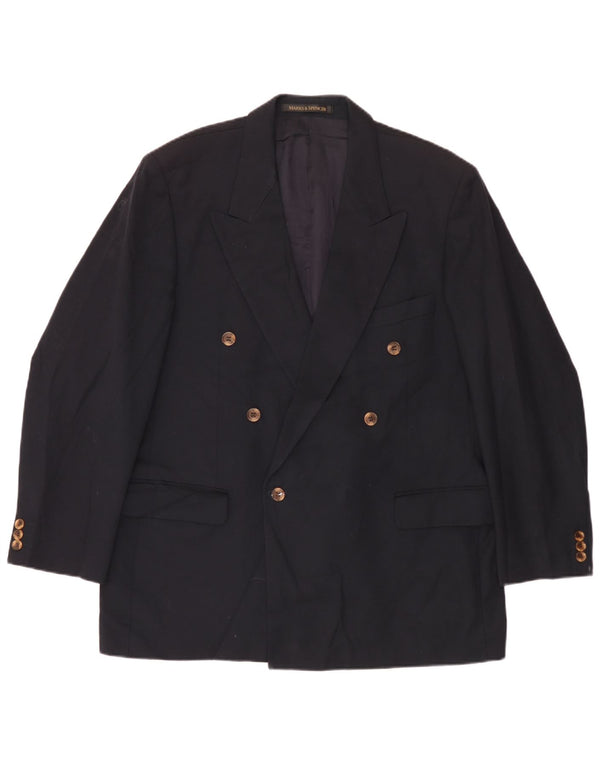Marks & Spencer Veste blazer croisée pour homme UK 44 XL Bleu marine