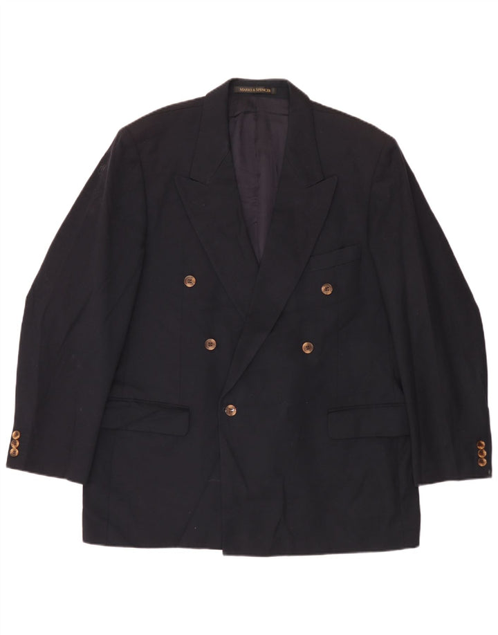 Marks & Spencer Veste blazer croisée pour homme UK 44 XL Bleu marine