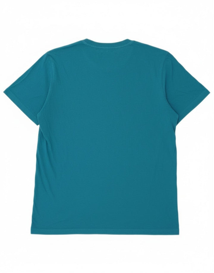 T-shirt da donna Superdry Top Large in cotone blu