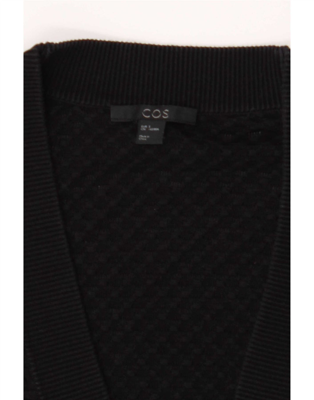 Cos Womens Longline Cardigan Sweater UK 10 Small Black