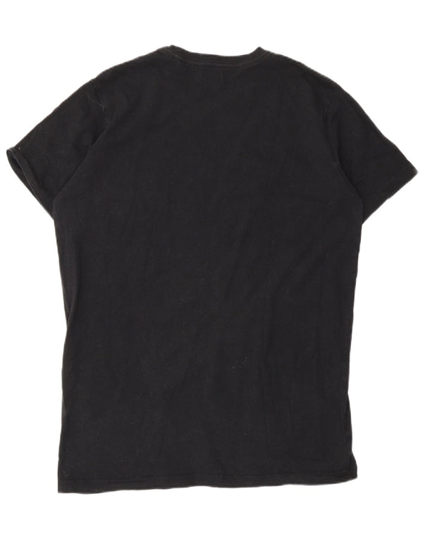 Diesel Mens Graphic T-Shirt Top Large Black
