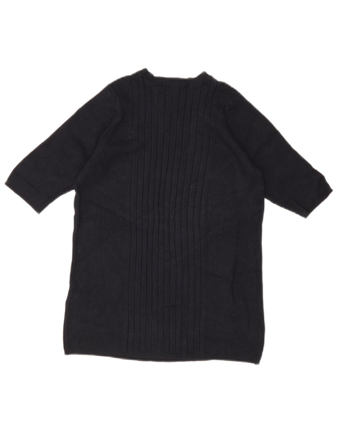 Marks & Spencer Womens Boat Neck Jumper Sweater UK 12 Medium Navy Blue