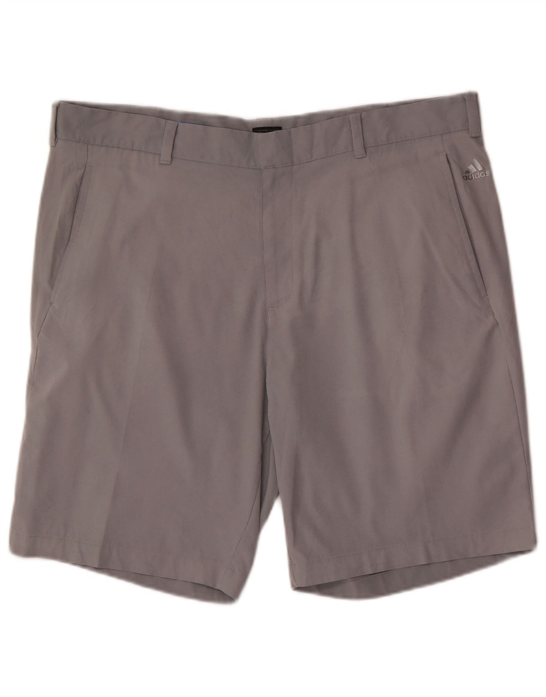 Adidas Mens Chino Shorts W38 XL Grey Polyester