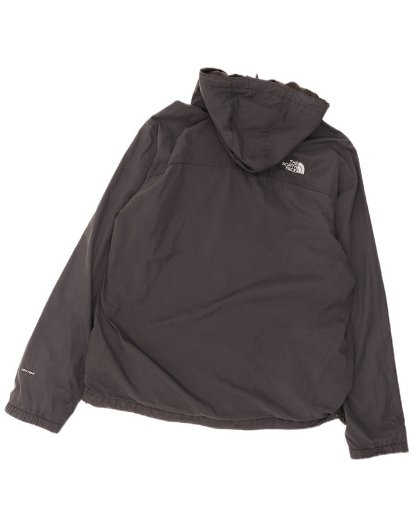 The North Face Mens Hooded Rain Jacket UK 40 Large Black Nylon