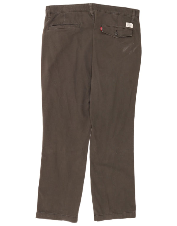 Pantaloni chino dritti da uomo Levi's W36 L32 in cotone grigio