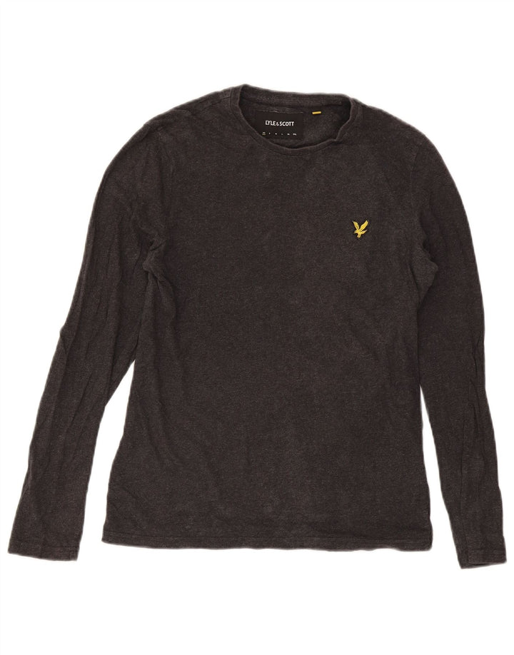 Camiseta Lyle & Scott Hombre Manga Larga XS Algodón Gris