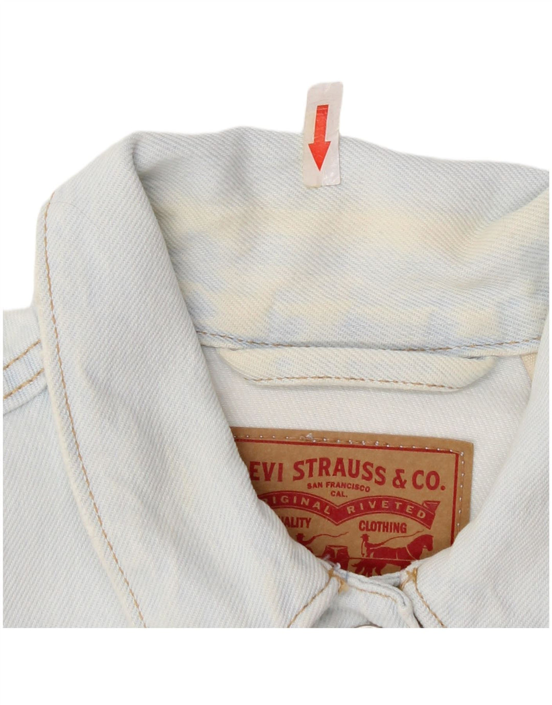 Levi's ženska jakna od kratkog trapera UK 12 Srednje plavi pamuk