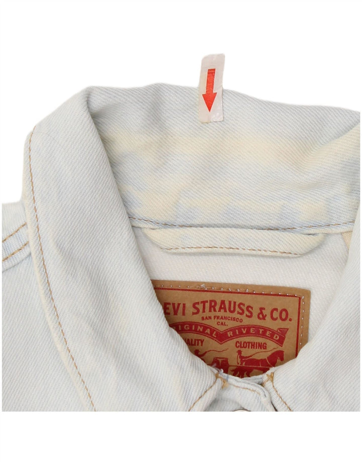 Levi's ženska jakna od kratkog trapera UK 12 Srednje plavi pamuk