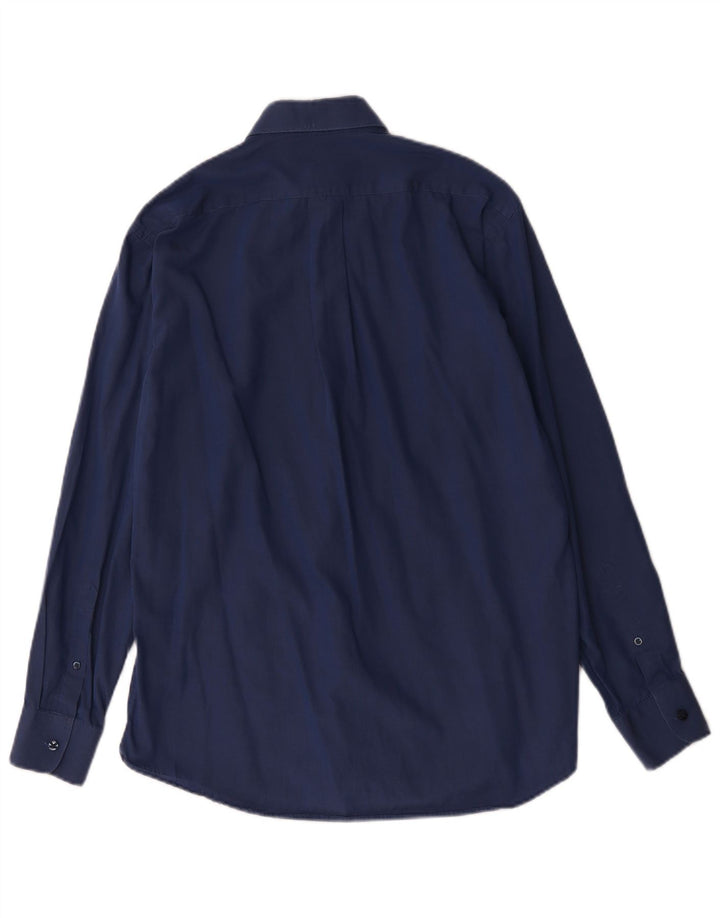 Kenzo Mens Shirt Size 38 15 Medium Navy Blue