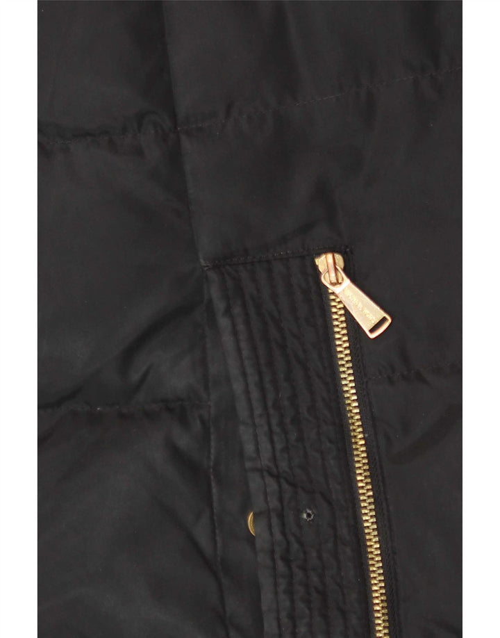 Michael Kors Womens Padded Jacket UK 14 Medium Black Polyester