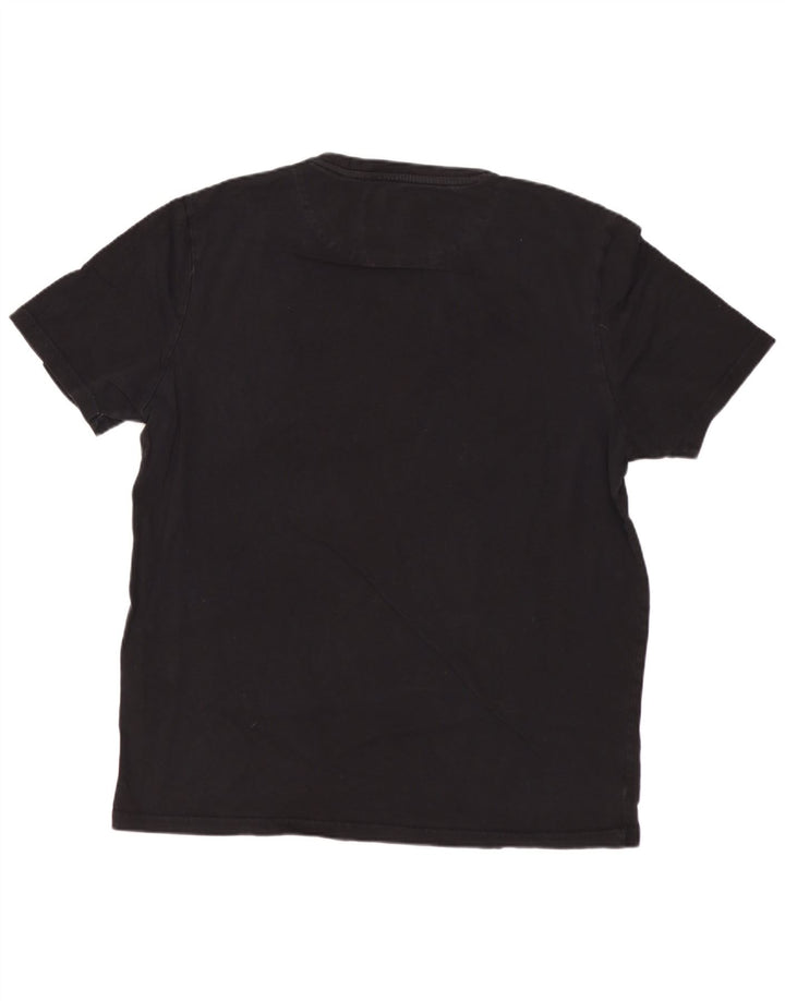 LYLE & SCOTT Mens T-Shirt Top Large Black