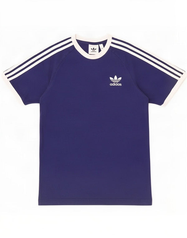 Camiseta masculina Adidas Top pequeno algodão azul marinho