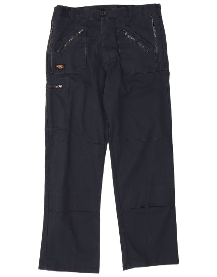 Мужские прямые брюки-карго Dickies W34 L31 темно-синие из полиэстера