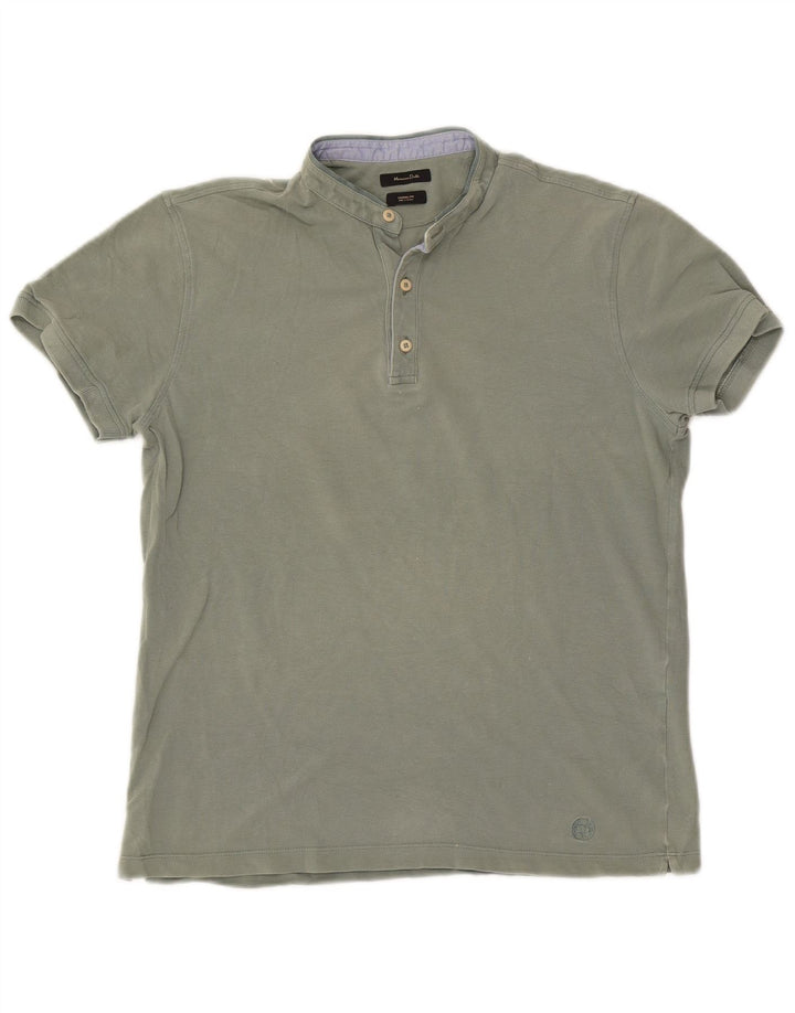 Massimo Dutti Herre Casual Fit Polo Shirt Medium Green