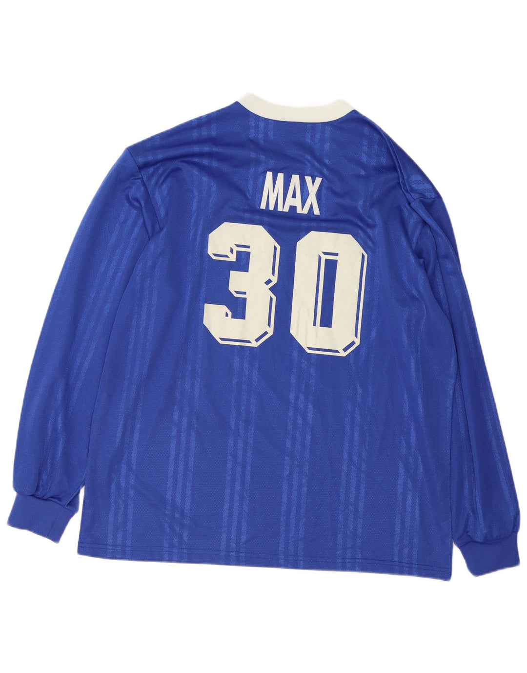 Adidas Mens Graphic Top Long Sleeve XL Blue Striped Polyester