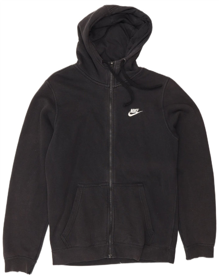 Nike Pull à capuche zippé pour homme Petit coton noir