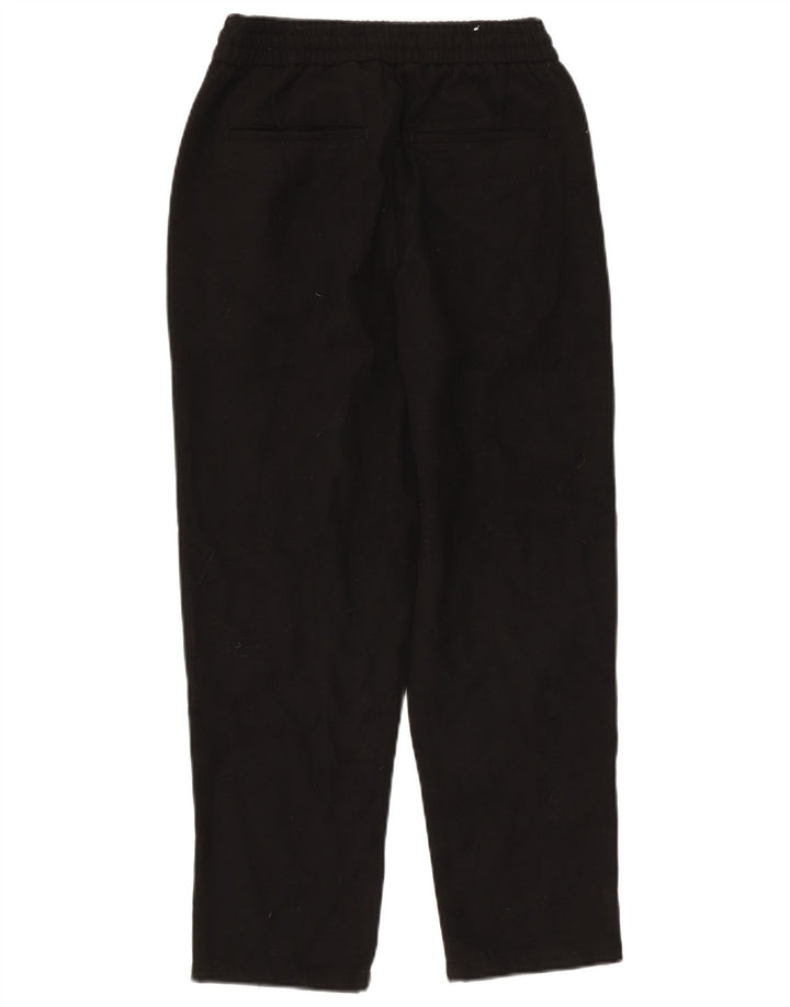Zara Mens Tapered Chino Trousers Small W30 L26 Black Polyester