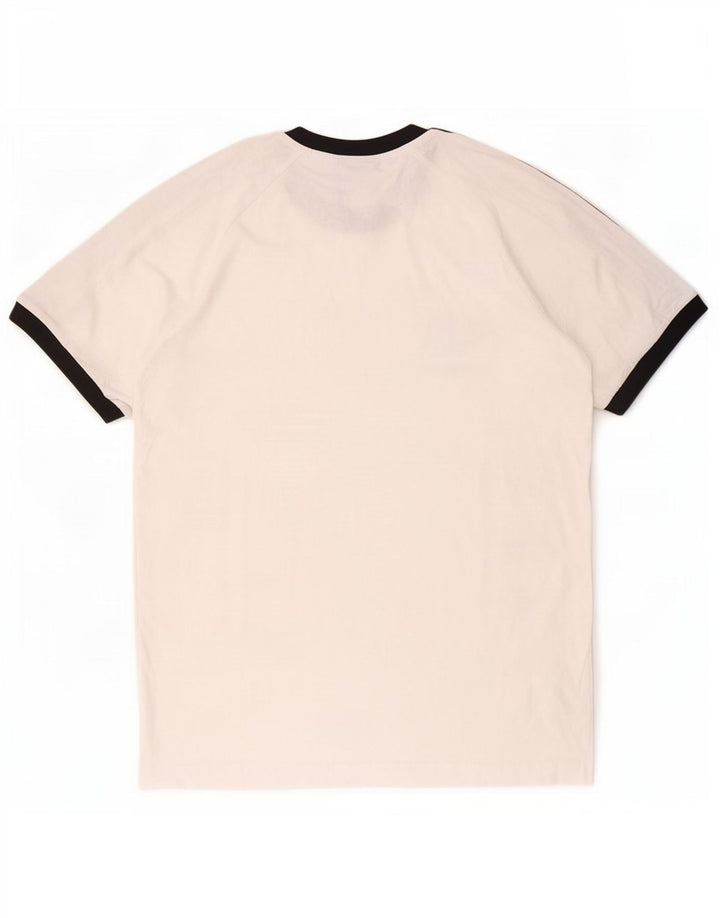 Adidas Herren T-Shirt Top Large Weiß Baumwolle