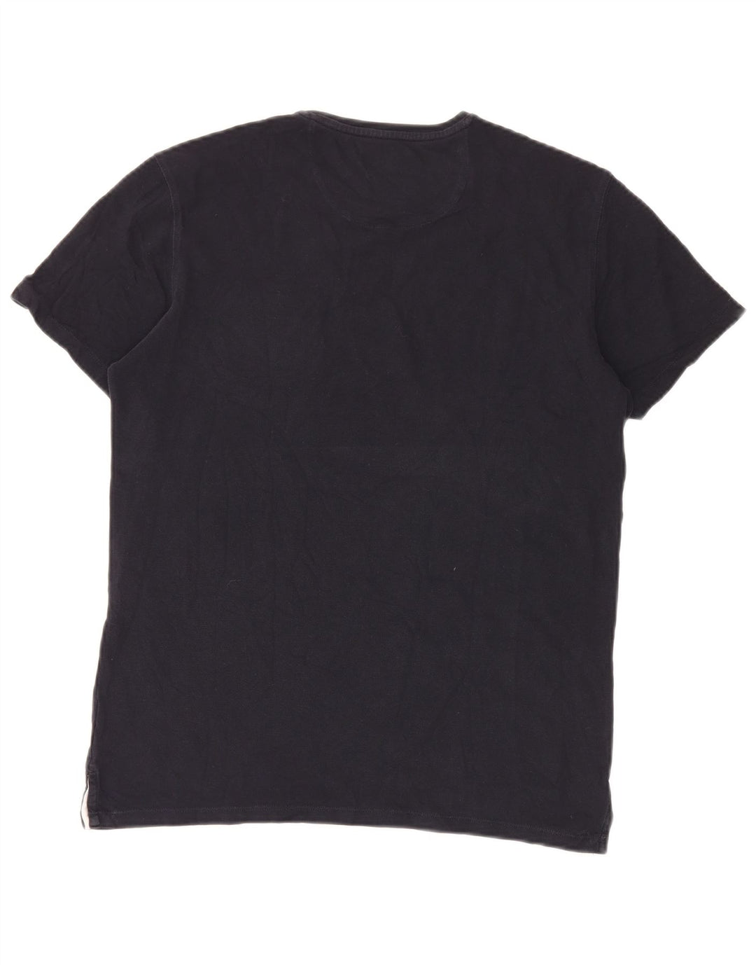 Massimo Dutti Mens Casual Fit T-Shirt Top Large Navy Blue