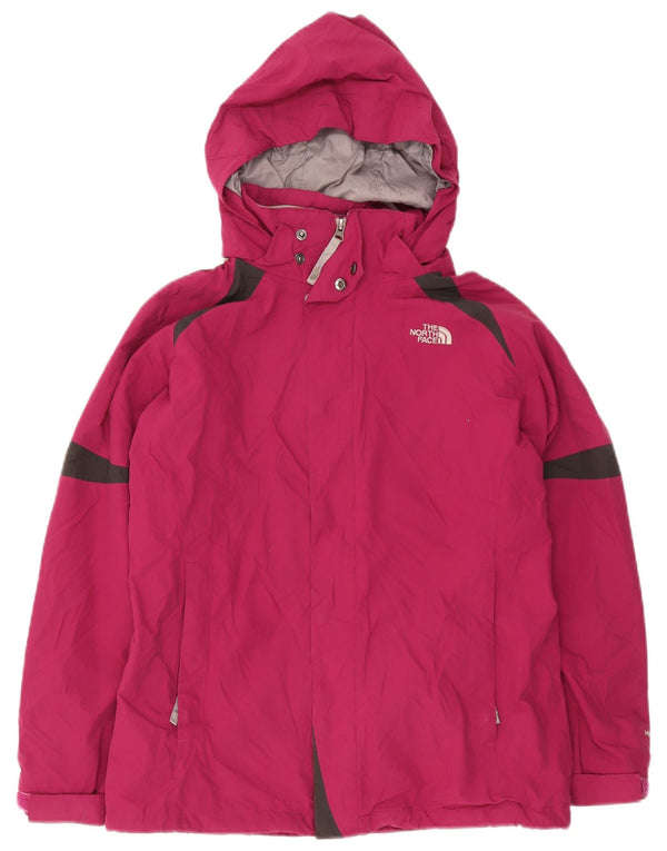 The North Face Mädchen-Regenjacke mit Kapuze, 15–16 Jahre, XL, Pink, Farbblock