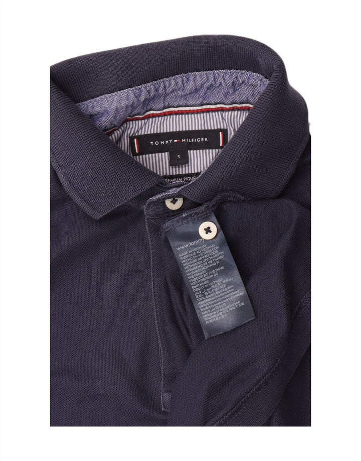 Tommy Hilfiger Mens Polo Shirt Small Navy Blue Cotton