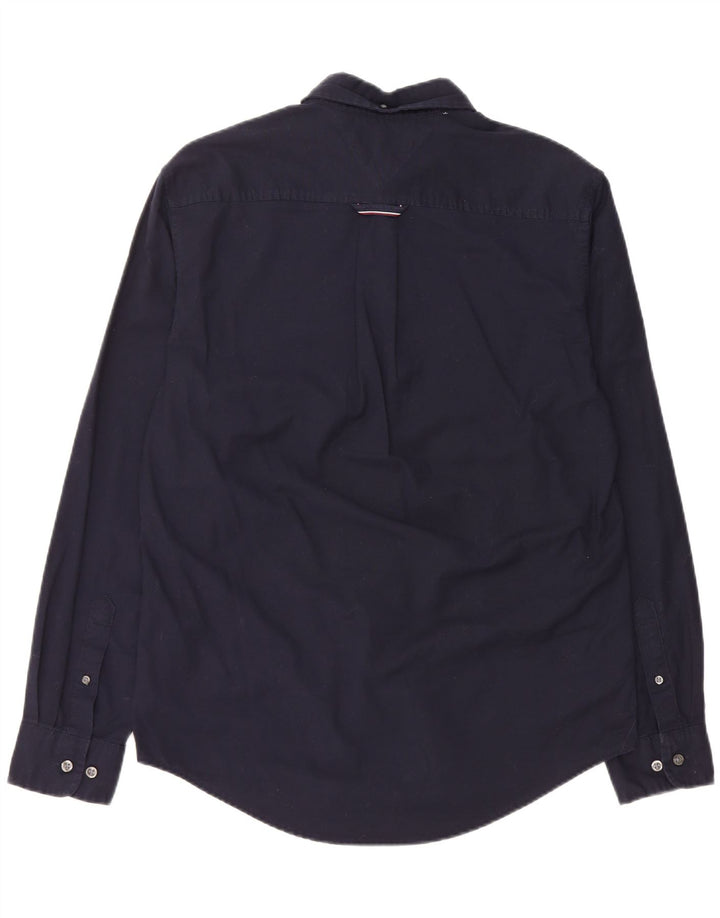 Camicia da uomo Tommy Hilfiger cotone medio blu navy