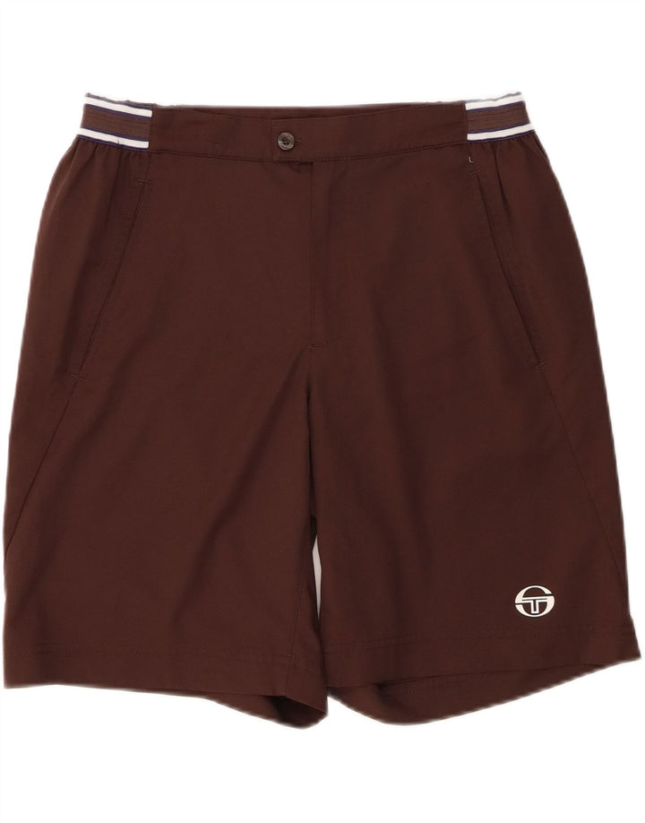 Мужские повседневные шорты Sergio Tacchini Medium W32 Коричневые из полиэстера