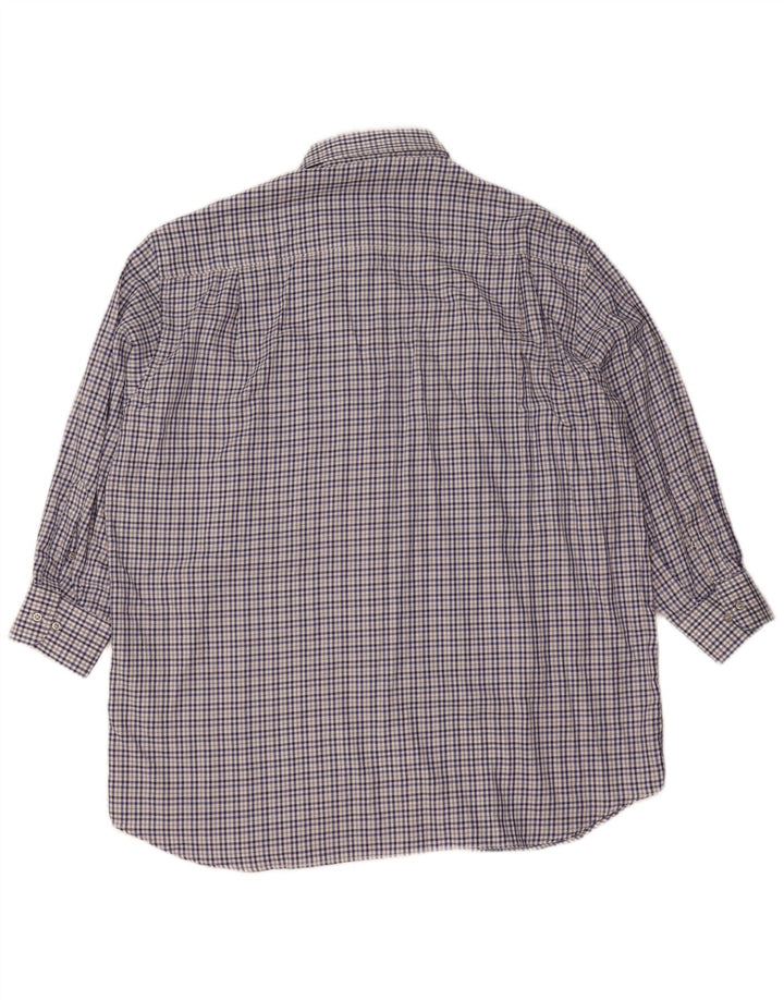 Paul & Shark Mens Yachting Shirt 2XL Blue Check Cotton
