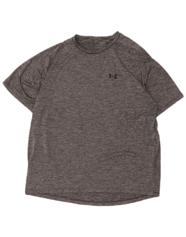 Under Armour Mens T-Shirt Top XL Grey Flecked Polyester