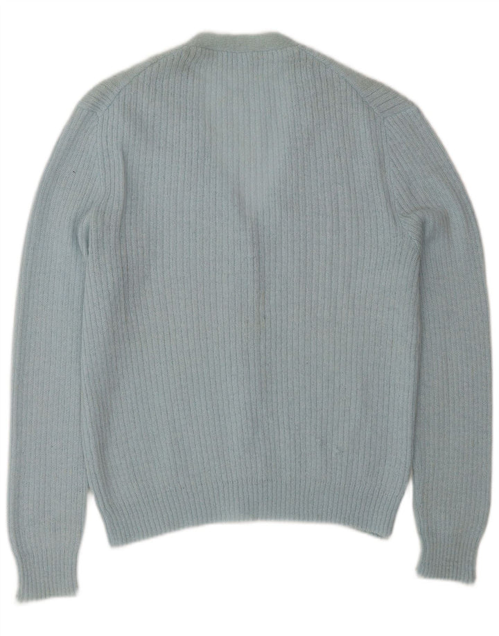 Vintage Womens Cardigan Sweater UK 14 Large Blue Classic