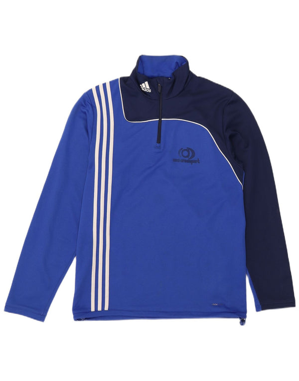 Adidas Mens Climalite Pullover Trening Top UK 38/40 Medium Blue