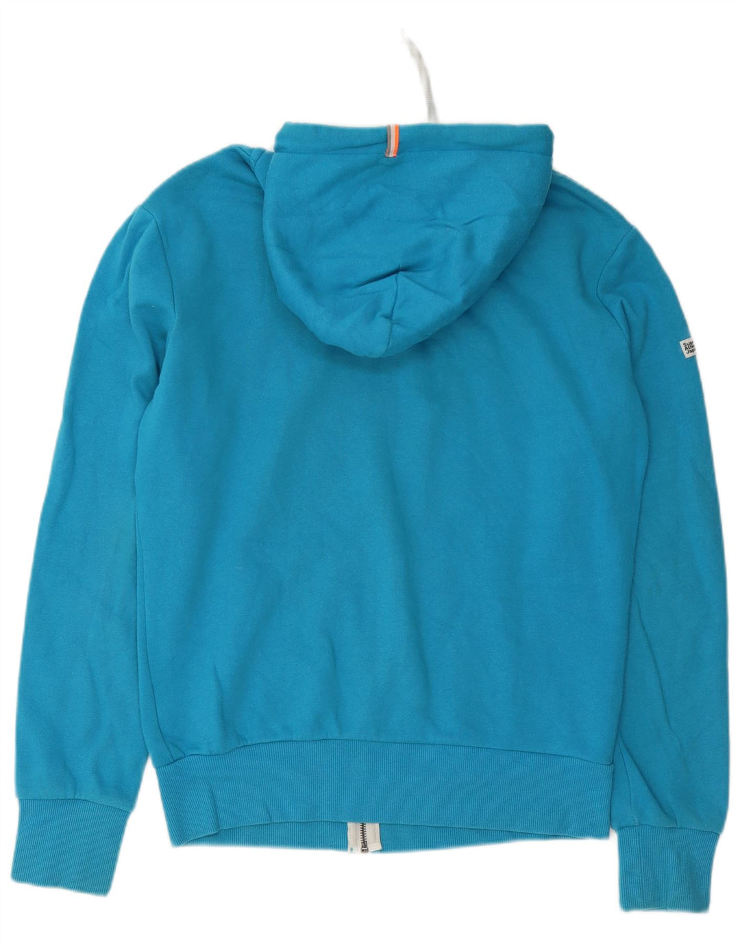 Superdry Pull à capuche zippé pour homme en coton bleu moyen