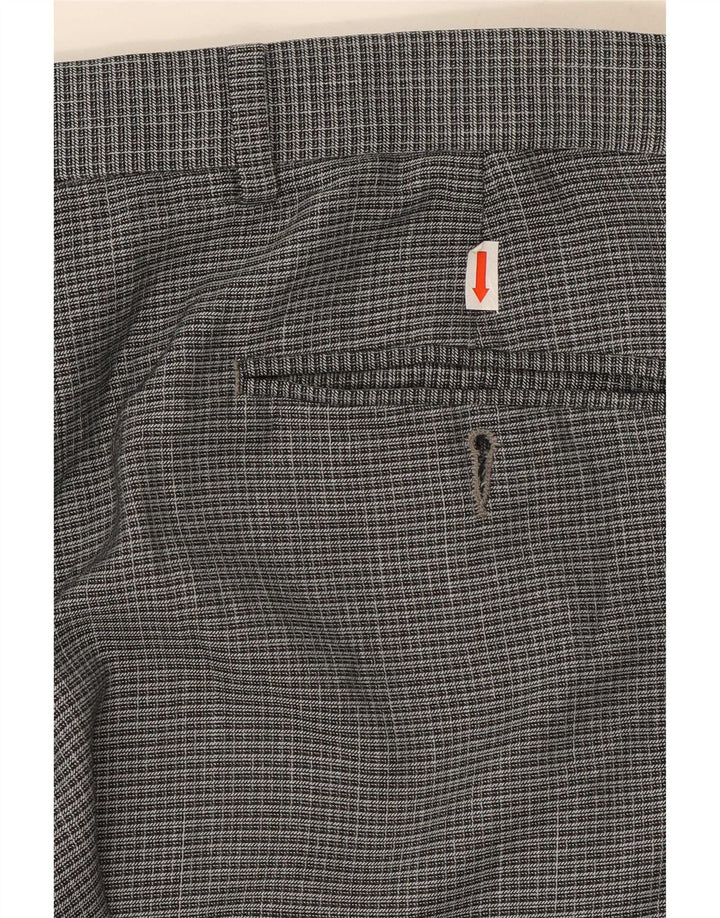 Marks & Spencer Mens Regular Fit Suit Trousers W36 L31 Grey Polyester