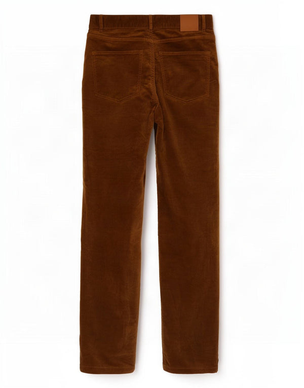 Massimo Dutti Womens Straight Corduroy Trousers EU 38 Small W28 L31 Khaki