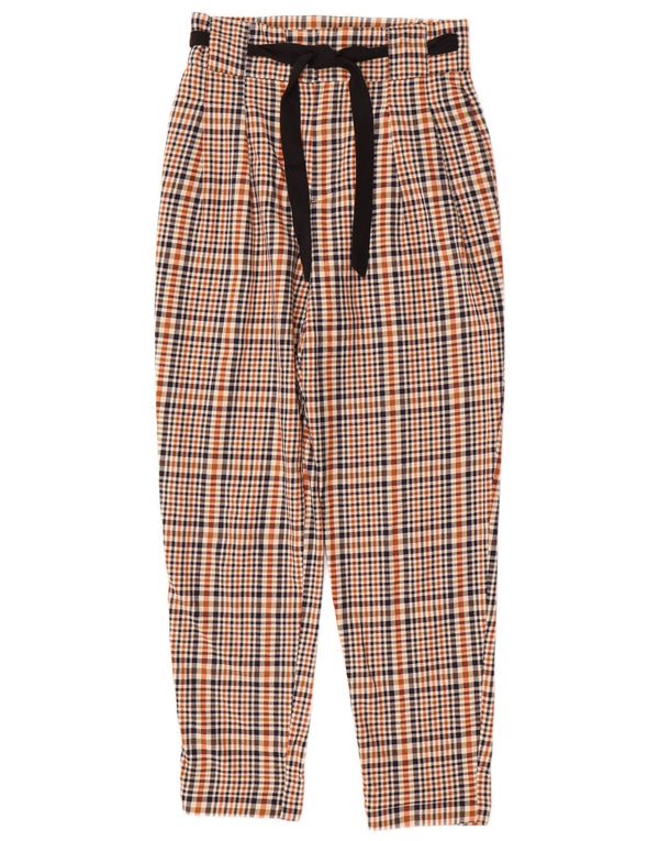 Zara Womens Trafaluc High Waist Casual Trousers Small W25 L28 Multicoloured