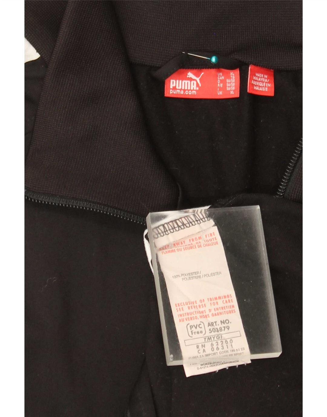 Puma Træningsdragt til mænd Topjakke XL Sort Colourblock Polyester
